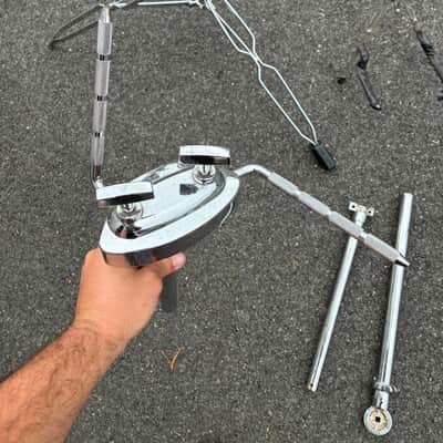 Mixed Drum Hardware Lot Parts Cymbal Stand Bases Double Tom Mount L-Rods SP image 3