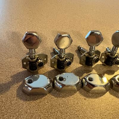 Van Ghent 6 in-line tuners 1960s - Chrome image 5