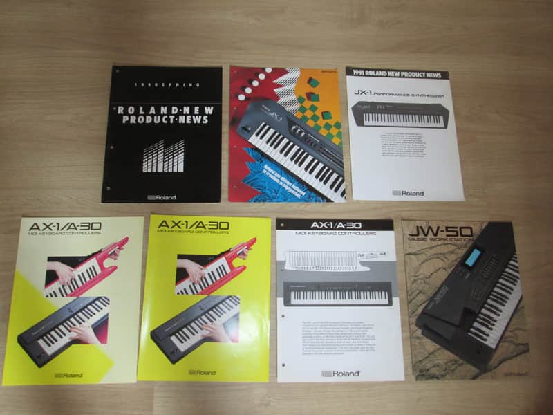Roland Synthesizer Literature Package (with D-70)  - Brochure/Catalog - Rare image 1