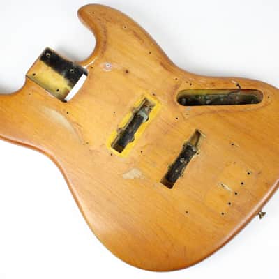1965 Vintage Fender Jazz Bass Body L-Series Natural ~LIGHT WEIGHT~ USA 1960s Pre-CBS image 9