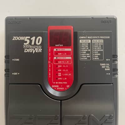 Zoom 510 Dual Power Driver Overdrive Rare Vintage Guitar Multi Effects Pedal image 2