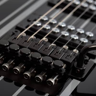 Schecter Synyster Standard Gloss Black with Silver Pin Stripes image 5