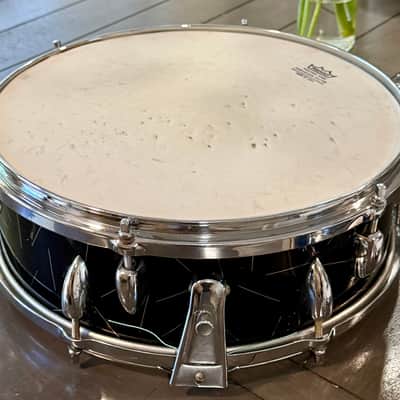 Deri 5x14 snare drum (Germany) 50s - black/gold image 5