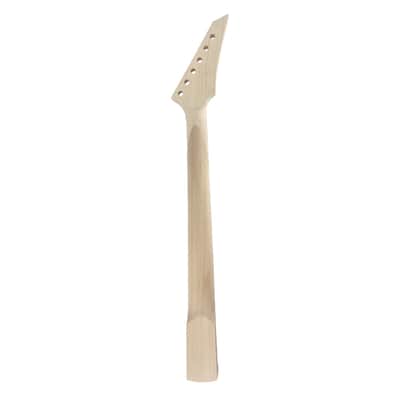 Reversed Headstock Electric Guitar Neck Maple Neck & Fingerboard, Unfinished (25.5" Scale) image 2