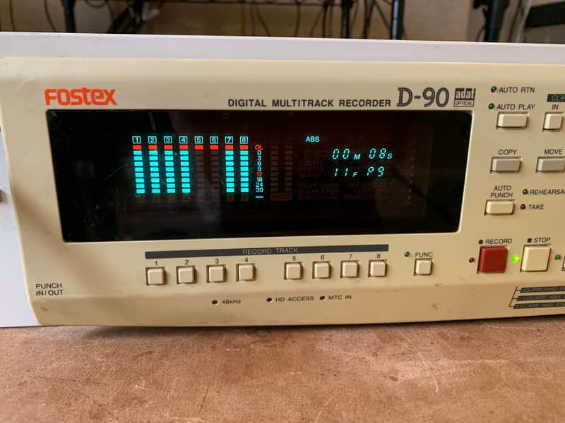 rare Fostex  D-90 - Vintage Digital 8-Track Digital Multitrack Recorder image 1