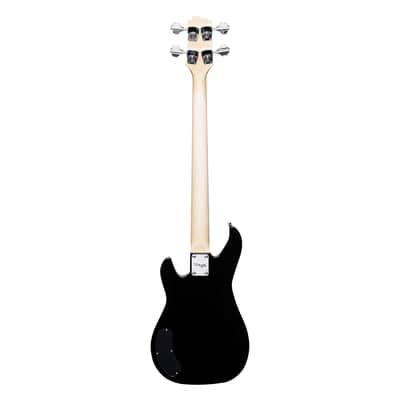 Stagg SVY P-FUNK BLK Silveray Series, "P" Model Solid Alder Body Hard Maple Neck 4-String Electric Bass Guitar image 2