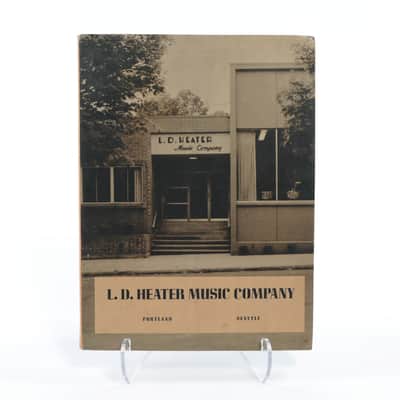 1956 L.D. Heater Catalog Music Company Catalog Gibson, Harmony, Kay, National, Etc. Case Candy image 1
