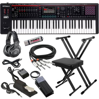 Roland Fantom-06 Workstation Keyboard - Key Essentials Bundle