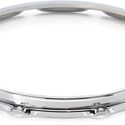 S Hoop 10-lug Snare Resonant Hoop - 14" - Chrome Finish (3-pack) Bundle image 1