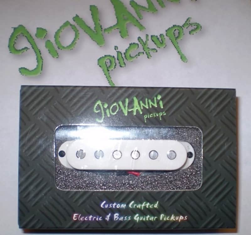 Giovanni  GCS-1 CUSTOM SINGLE GUITAR PICKUP (MIDDLE) WHITE BRAND NEW FAST U.S. SHIP! image 1