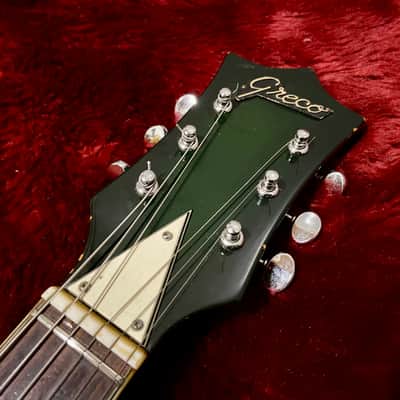 c.1960s Greco/Fujigen GR973SP MIJ Vintage Hollow Body Guitars Rare “Green Burst” image 3
