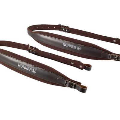 Hohner 42 In. X 3 In. Brown Leather Accordions Straps (ACC14-BRN) image 4