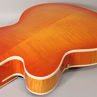 M. Campellone Standard 17" Amber Burst Hand Made Hollowbody w/OHSC image 12