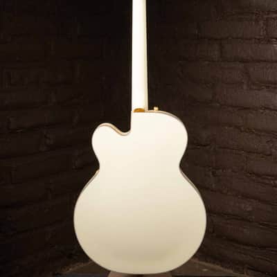 Gretsch G6136-55GE Vintage Select 1955 White Falcon - Vintage White, Cadillac Tailpiece image 2