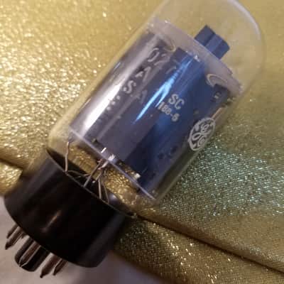 GE Matched Pair (2) 7027A 7027 tNOS AT1000 TESTED Vacuum Tubes (like beefy 6L6GC) Beam Power 1958-1975 image 11