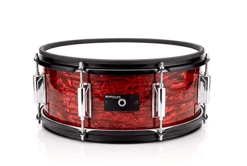 Dolby 14 x 5” Red Wood Electronic Snare w 6 Triggers for Roland Alesis image 1