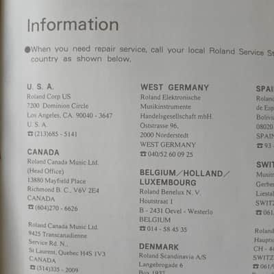 Owner's Manual for Roland Standard MIDI File Converter System Generator MRM-500MRM-500 1990 image 8