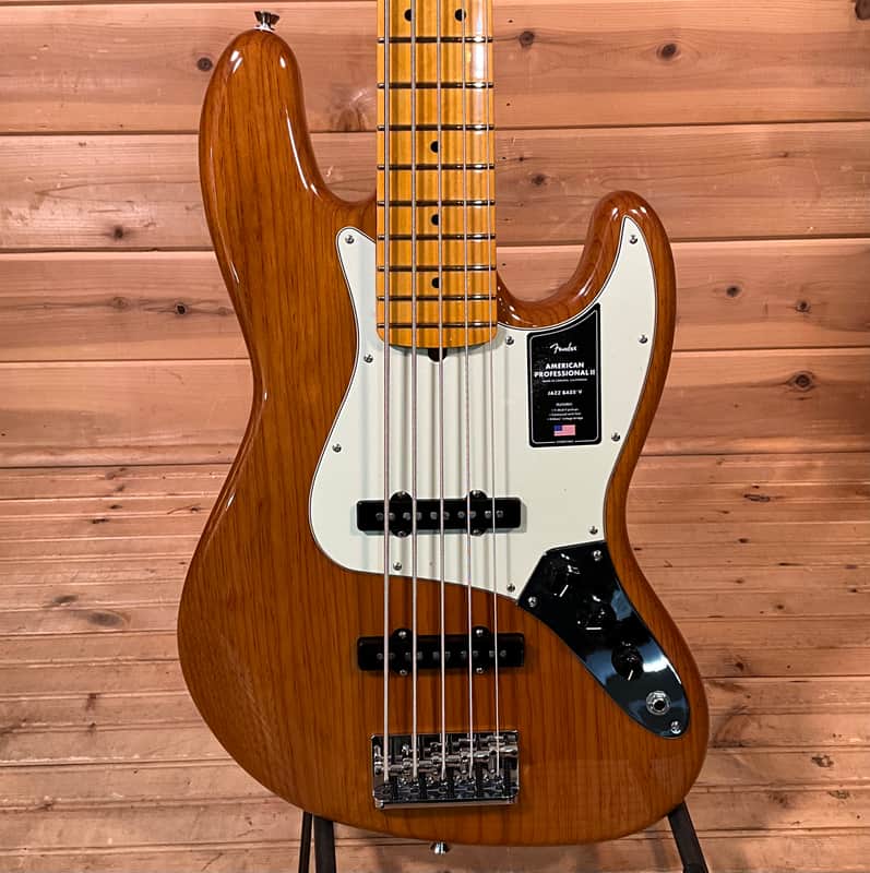Fender American Professional II Jazz V Bass - Roasted Pine image 1