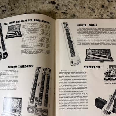 Fender 1955 Catalog Reprint Stratocaster Telecaster Precision Bass StringMaster 2 3 4 Neck Deluxe Twin Amp Band Master Pro Bassman Super Tremolux Tweed Princeton champ image 7