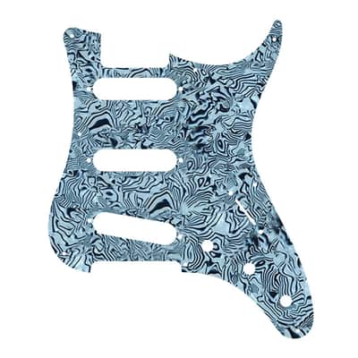 PRS Silver Sky Pickguard 8-Hole SSS - 3-Ply Mint Green image 18