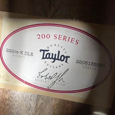 NEW! Taylor 222ce-K DLX Grand Concert Acoustic-Electric Guitar - Tobacco - 4.5lbs - Authorized Dealer - G06296 image 5