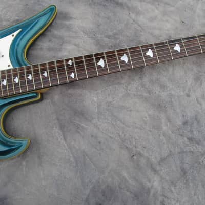 Teisco Spectrum 5 Japan Original 1967 Lake Placid Blue Van Halen image 5