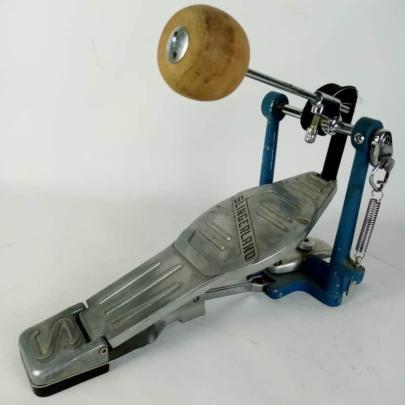 *Slingerland "Tempo King" Bass Drum Pedal+OG Wood Beater Chicago,IL Vintage 60s* image 1