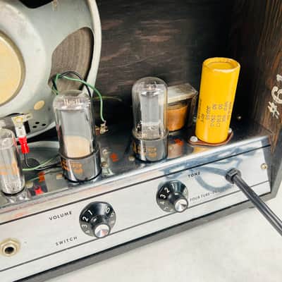 Rex Valco Model 6143 1x8" Combo Amplifier 1965 - Black image 10