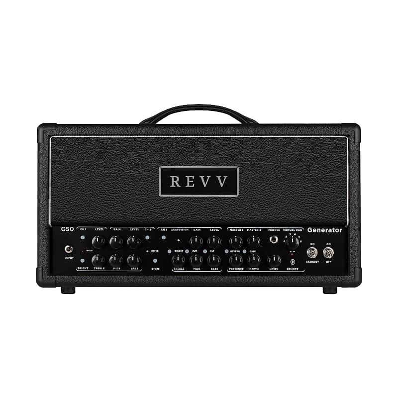 REVV Generator G50 3-Channel 50-Watt Guitar Amp Head 2024 - Black image 1
