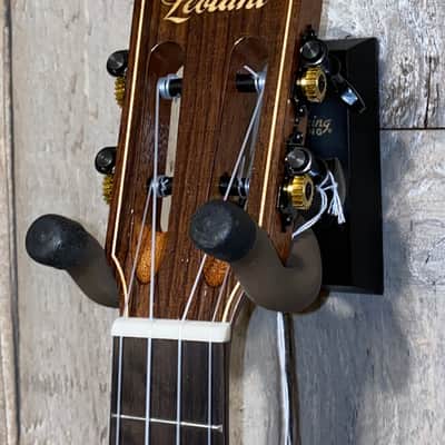 Leolani Tenor T1824 Slotted Headsock,  Solid Spruce Top, Exotic Black & White  Ebony Back & Sides image 9
