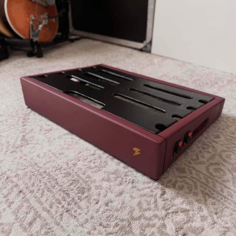 Bolt Custom Pedalboard - Burgundy Tolex | Handmade image 1