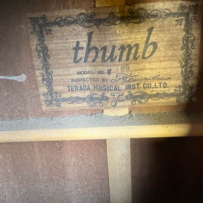 Terada Thumb W-180 1973 Rare Vintage MIJ image 8