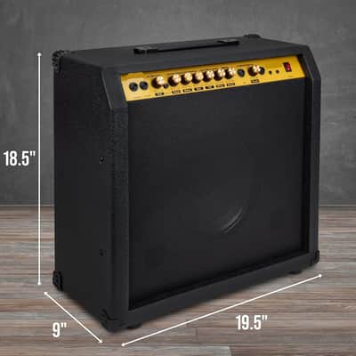 60 Watt Electric Guitar Amplifier | Combo Solid State Studio & Stage Amp with 10” 4-Ohm Speaker image 2