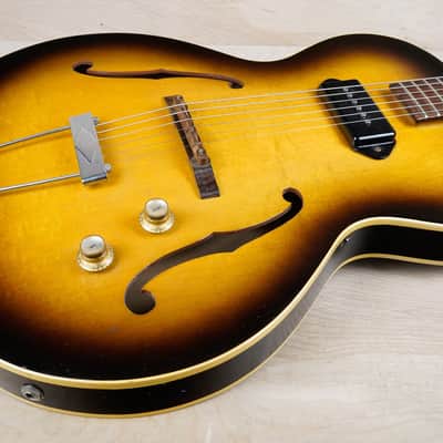Epiphone Century E422T 1966 Sunburst Vintage Thinline Hollow Body P90 Kalamazoo Michigan USA Gibson w/ Case image 5
