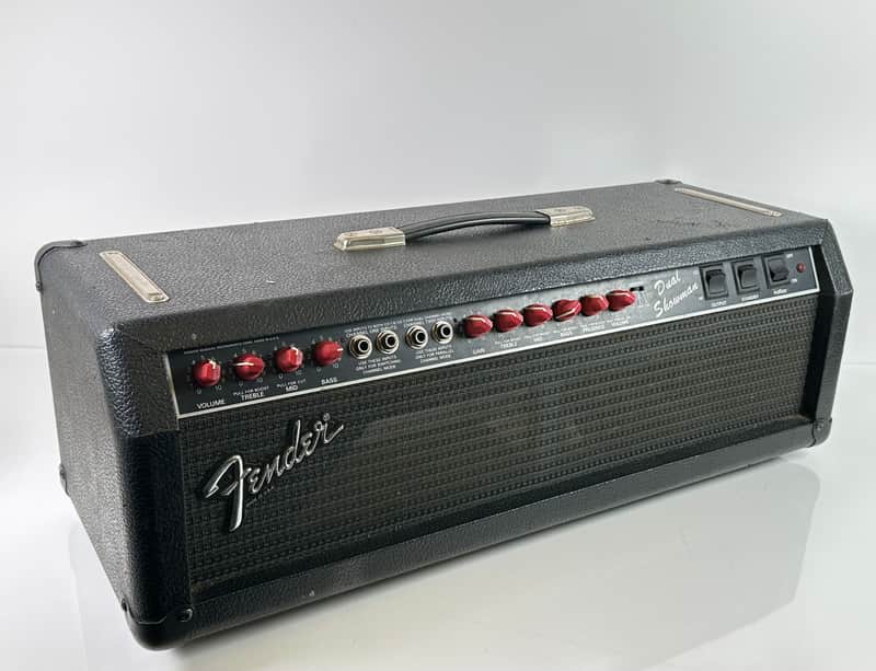 Fender Dual Showman SR Head 1980s - Paul Rivera Designed Red Knobs image 1