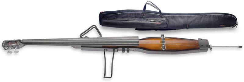 Stagg EDB-3/4-VBR 3/4-Size Electric Double Bass w/ Gig Bag Violin Brown image 1