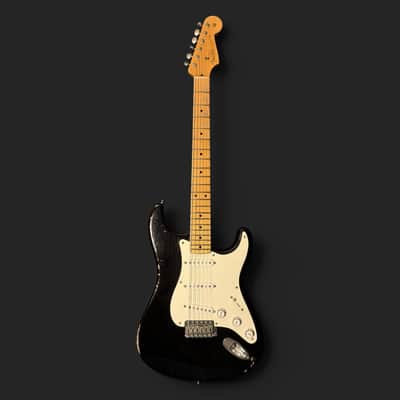 Fender Custom Shop '57 Stratocaster Relic - Time Machine - HW Pickups - 3,37kg 2014 - Black - VIDEO image 3