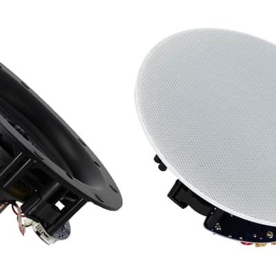 Immagine Pair Rockville ELITE C616 6.5" 16-Ohm Ceiling Speakers, Adjustable Silk Tweeter - 4