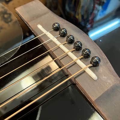 Yamaha F335 - Black w/ Upgrades Bone Nut/Saddle, Fretwork, Low Action image 7