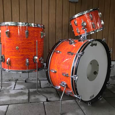 Ludwig New Yorker 1960s Mod Orange Drum Kit image 1