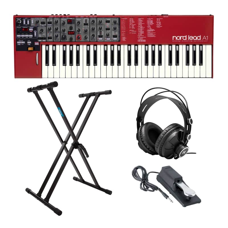 Nord Lead A1 49-Key Analog Modeling Synthesizer with Keyboard Stand Bundle