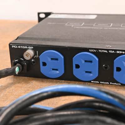 Middle Atlantic PD-415R-SP 4-Outlet 15 Amp Rackmount Power Strip CG01VET image 6