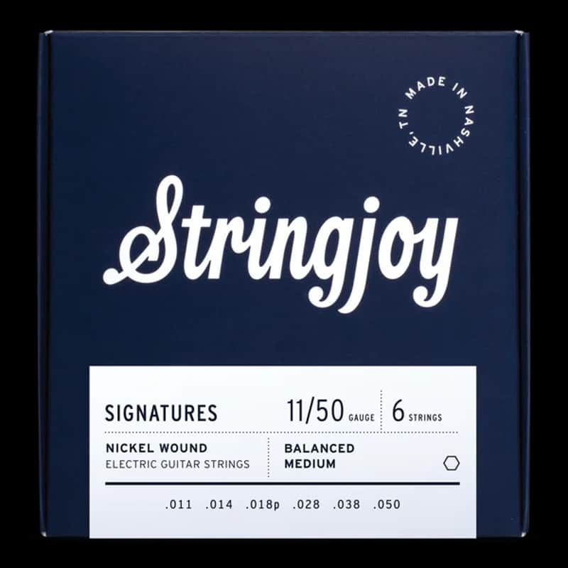 Stringjoy 11-50 Balanced Medium Gauge Signatures - Nickel Wound Electric Guitar Strings image 1