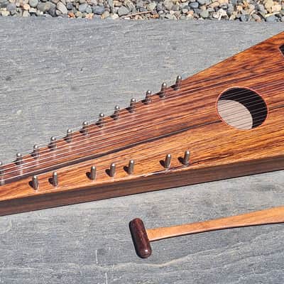 Beautiful Vintage Antique Rosewood Psaltry 18" image 9