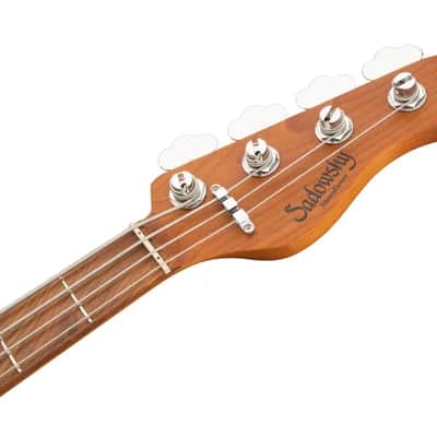 Sadowsky MetroExpress 21-Fret Vintage M Bass, Morado Fingerboard, 4-String - Solid Black High Polish image 7