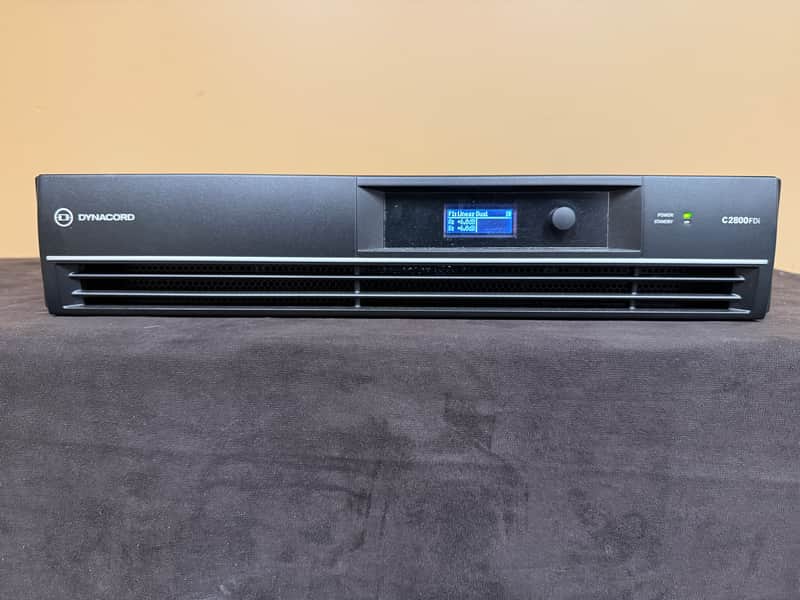 Dynacord C2800FDI 2-Channel 1400-Watt Power Amplifier with DSP image 1