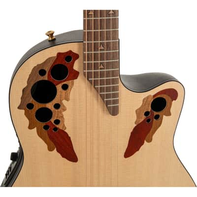 Ovation USA Pro Series Elite E-Acoustic Guitar - Natural image 7