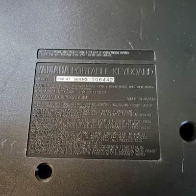 Yamaha PSR-47 1980's - Black image 5