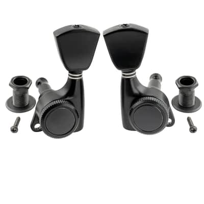 Brio 3x3 Locking Tuners 18:1 Ratio • Full Sealed Locking Machine Heads - Black image 2