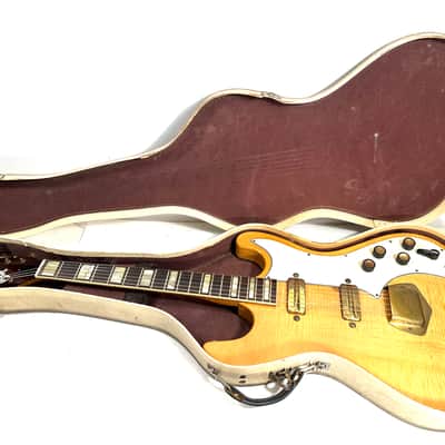 Kay electric guitar with gold hardware and flame maple body K300 K-300 speed bump 1955 - Tiger maple image 14